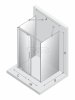 NEW TRENDY Kabina prysznicowa SMART 1D prostokątna przyścienna U 130x100x200 szkło czyste 8mm Active Shield 2.0  EXK-4081